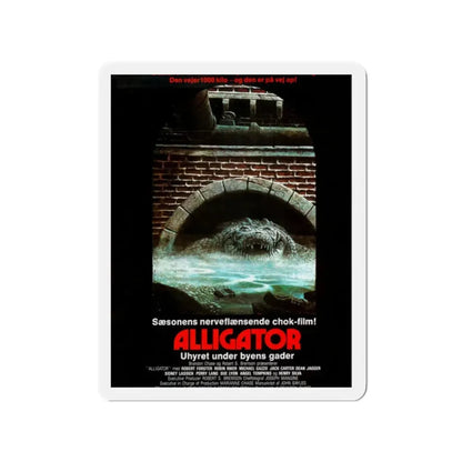 ALLIGATOR (DANISH) 1980 Movie Poster - Refrigerator Magnet 2 Inch - The Sticker Space