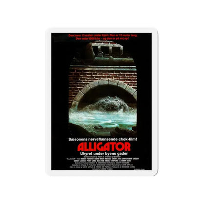 ALLIGATOR (DANISH) 1980 Movie Poster - Refrigerator Magnet 3 Inch - The Sticker Space