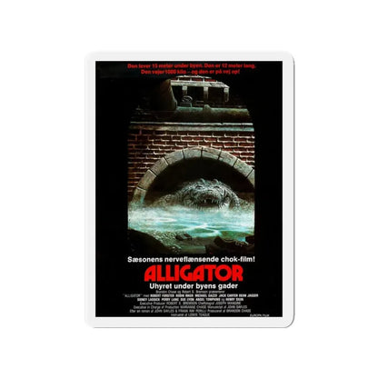 ALLIGATOR (DANISH) 1980 Movie Poster - Refrigerator Magnet 3 Inch - The Sticker Space