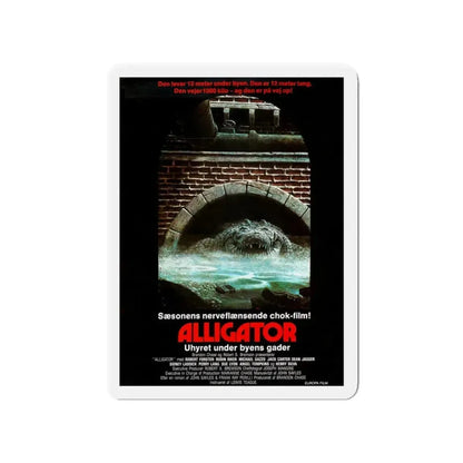 ALLIGATOR (DANISH) 1980 Movie Poster - Refrigerator Magnet 4 Inch - The Sticker Space