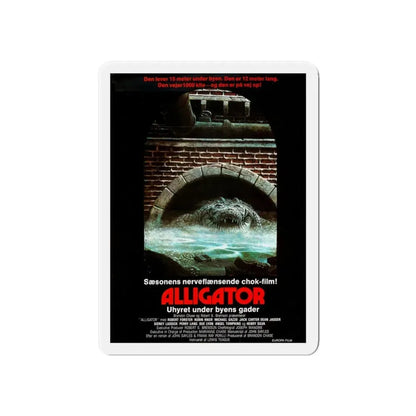 ALLIGATOR (DANISH) 1980 Movie Poster - Refrigerator Magnet 6 Inch - The Sticker Space