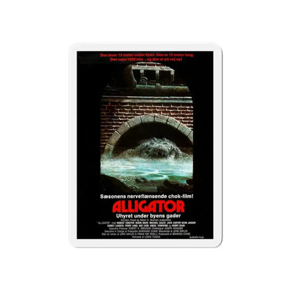 ALLIGATOR (DANISH) 1980 Movie Poster - Refrigerator Magnet - The Sticker Space