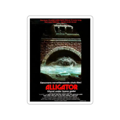 ALLIGATOR (DANISH) 1980 Movie Poster STICKER Vinyl Die-Cut Decal 2 Inch - The Sticker Space