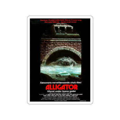 ALLIGATOR (DANISH) 1980 Movie Poster STICKER Vinyl Die-Cut Decal 2 Inch - The Sticker Space