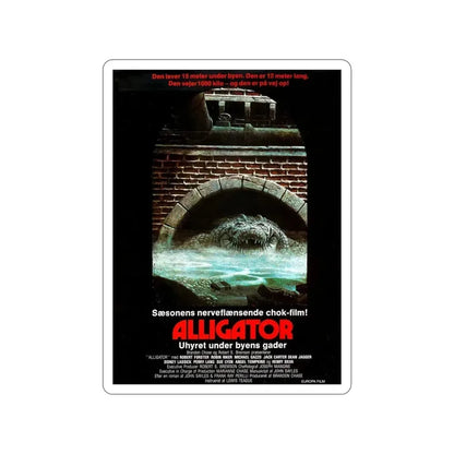 ALLIGATOR (DANISH) 1980 Movie Poster STICKER Vinyl Die-Cut Decal 6 Inch - The Sticker Space