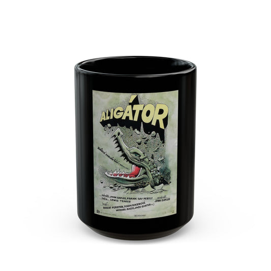 ALLIGATOR (POLISH) 1980 Movie Poster - Black Coffee Mug-15oz-The Sticker Space