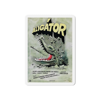 ALLIGATOR (POLISH) 1980 Movie Poster - Die-Cut Magnet-6 × 6"-The Sticker Space