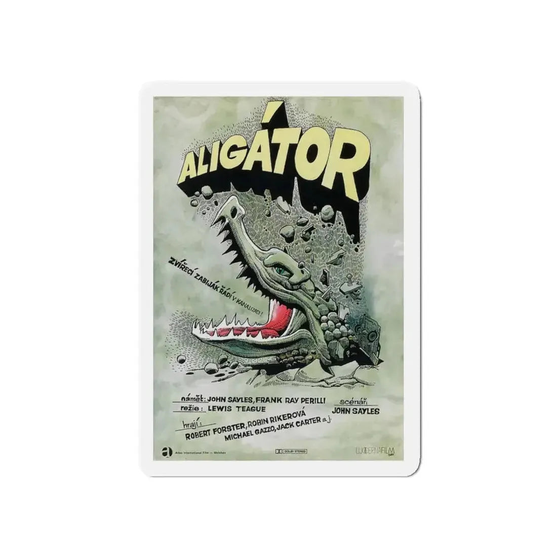 ALLIGATOR (POLISH) 1980 Movie Poster - Refrigerator Magnet 5 Inch - The Sticker Space
