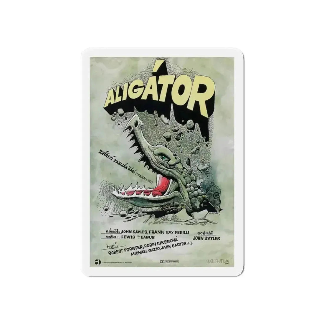 ALLIGATOR (POLISH) 1980 Movie Poster - Refrigerator Magnet 6 Inch - The Sticker Space