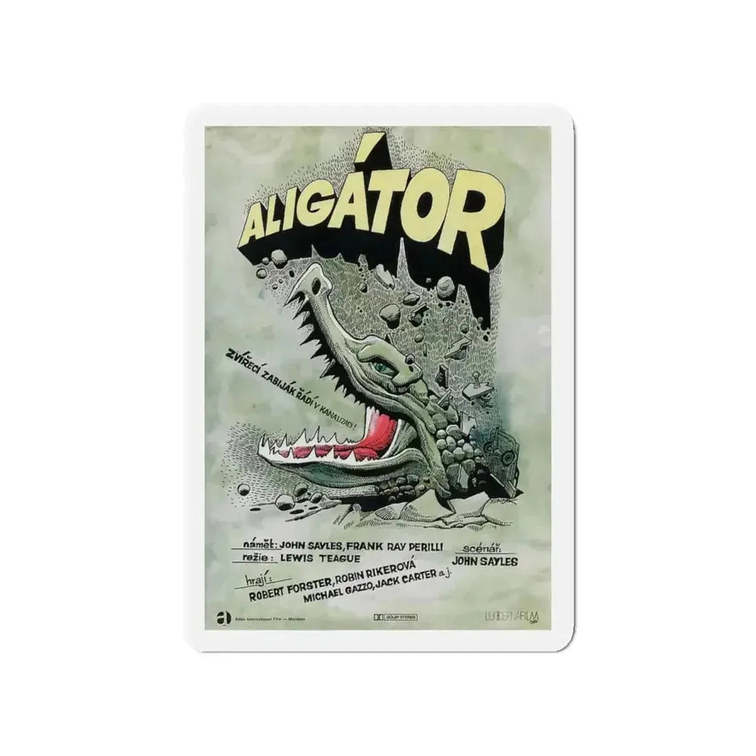 ALLIGATOR (POLISH) 1980 Movie Poster - Refrigerator Magnet - The Sticker Space