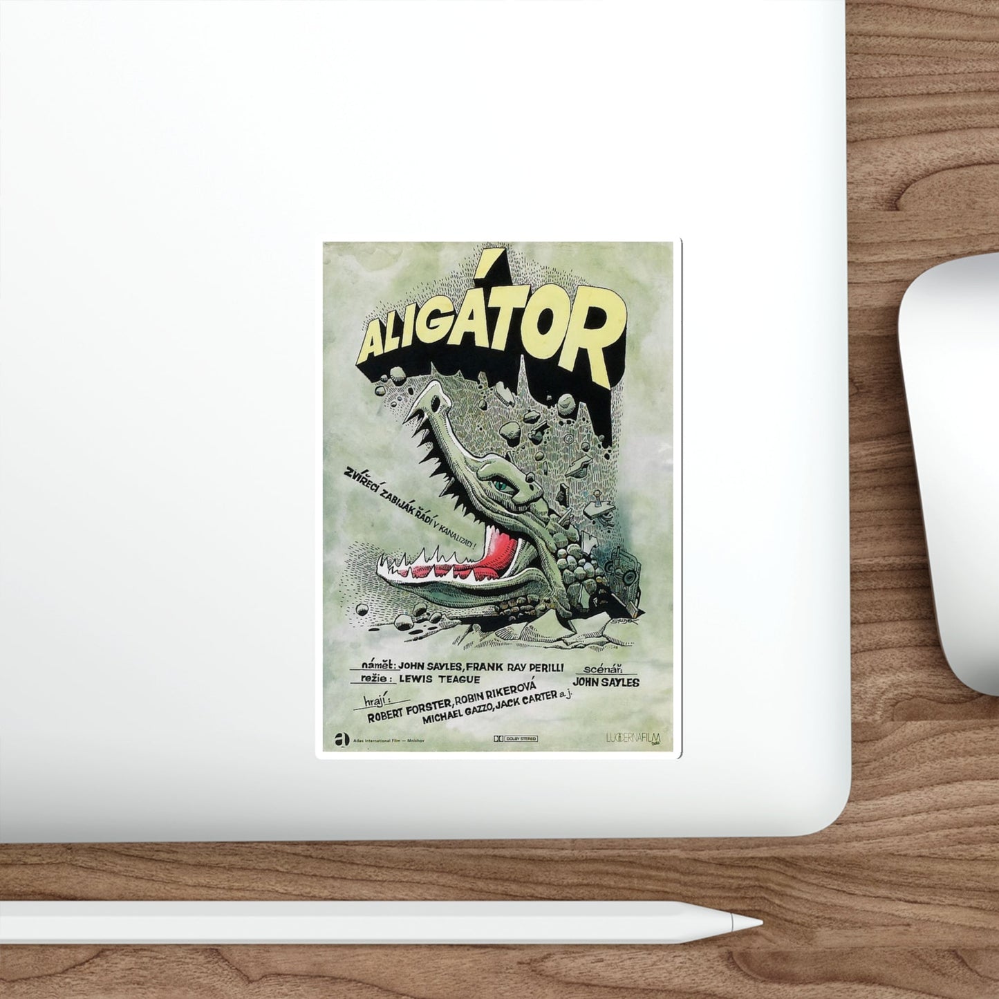 ALLIGATOR (POLISH) 1980 Movie Poster STICKER Vinyl Die-Cut Decal-The Sticker Space