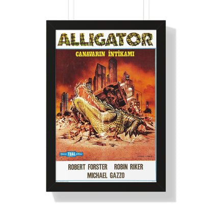 ALLIGATOR (TURKISH) 1980 - Framed Movie Poster-16″ x 24″-The Sticker Space