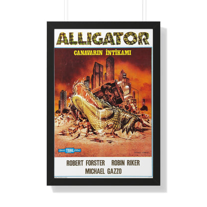 ALLIGATOR (TURKISH) 1980 - Framed Movie Poster-20" x 30"-The Sticker Space