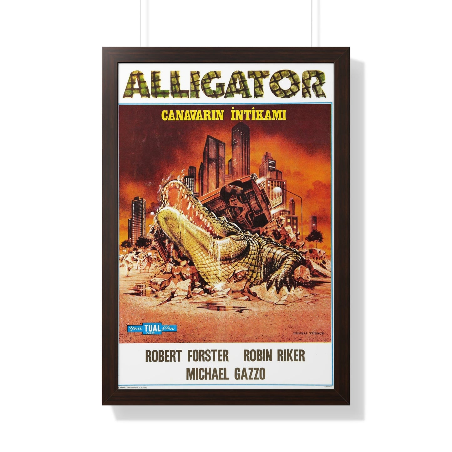 ALLIGATOR (TURKISH) 1980 - Framed Movie Poster-20" x 30"-The Sticker Space