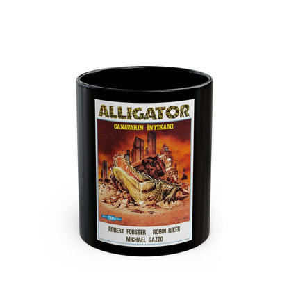 ALLIGATOR (TURKISH) 1980 Movie Poster - Black Coffee Mug-11oz-The Sticker Space