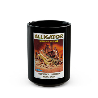 ALLIGATOR (TURKISH) 1980 Movie Poster - Black Coffee Mug-15oz-The Sticker Space