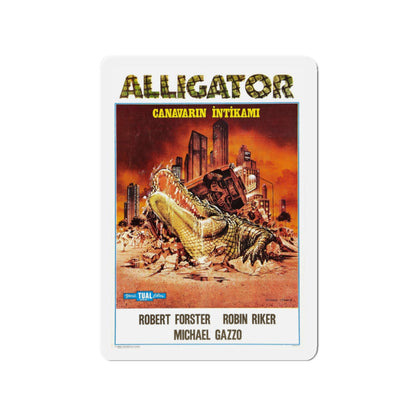 ALLIGATOR (TURKISH) 1980 Movie Poster - Die-Cut Magnet-3" x 3"-The Sticker Space