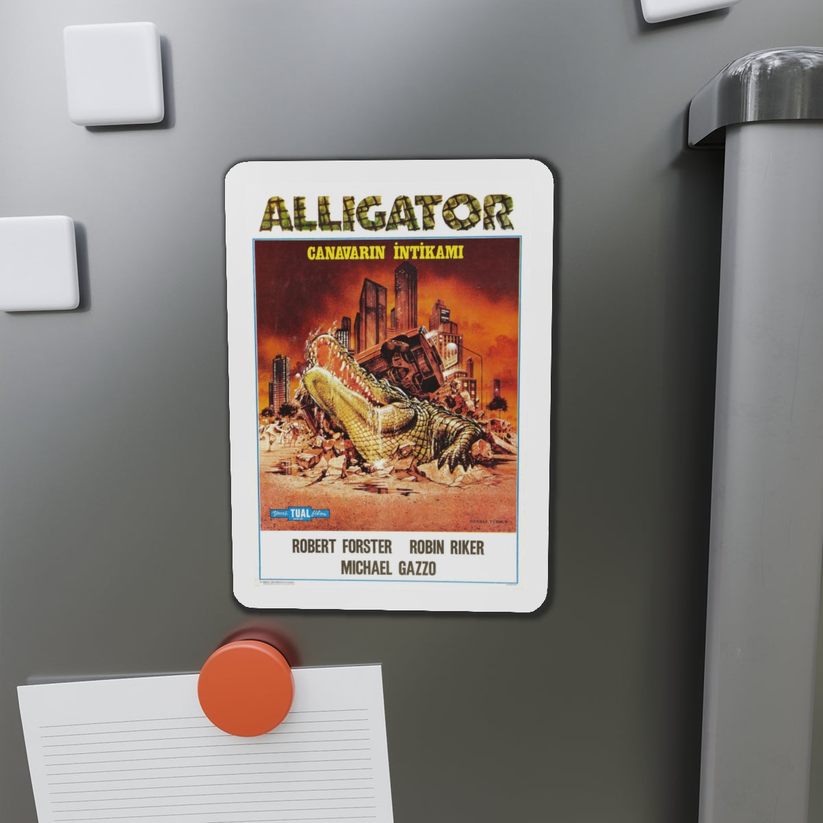 ALLIGATOR (TURKISH) 1980 Movie Poster - Die-Cut Magnet-The Sticker Space