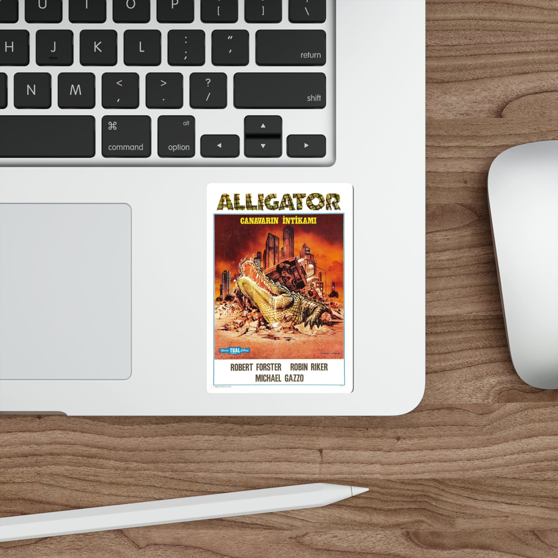 ALLIGATOR (TURKISH) 1980 Movie Poster STICKER Vinyl Die-Cut Decal-The Sticker Space