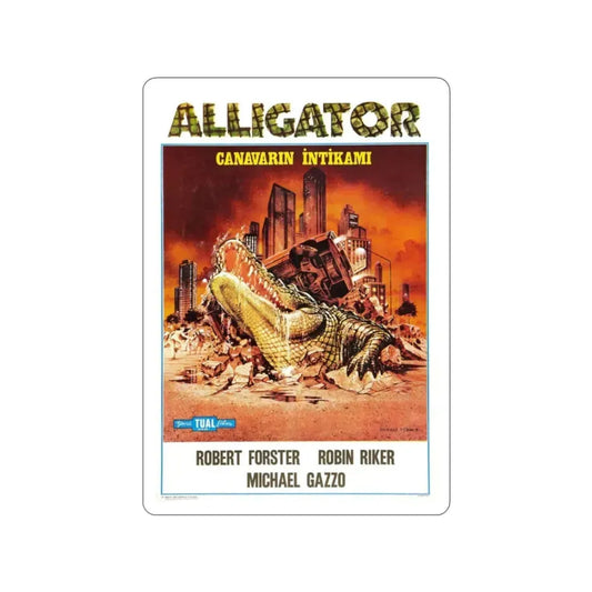 ALLIGATOR (TURKISH) 1980 Movie Poster STICKER Vinyl Die-Cut Decal 2 Inch - The Sticker Space