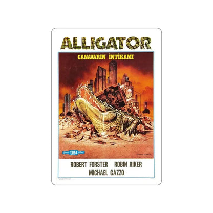 ALLIGATOR (TURKISH) 1980 Movie Poster STICKER Vinyl Die-Cut Decal 5 Inch - The Sticker Space