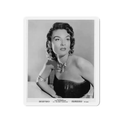 Allison Hayes #152 - Upper Body 8x10 B&W HQ Photo Re-Print for ''The Disembodied'' '57 Glamour Promo Photo (Vintage Female Icon) Refrigerator Magnet 2 Inch Die-Cut - The Sticker Space