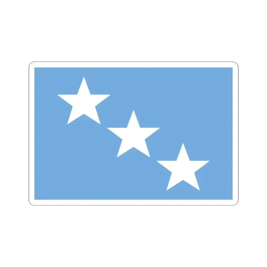 Almirante armada Argentina bandera (Argentina) STICKER Vinyl Kiss-Cut Decal 4 Inch White - The Sticker Space