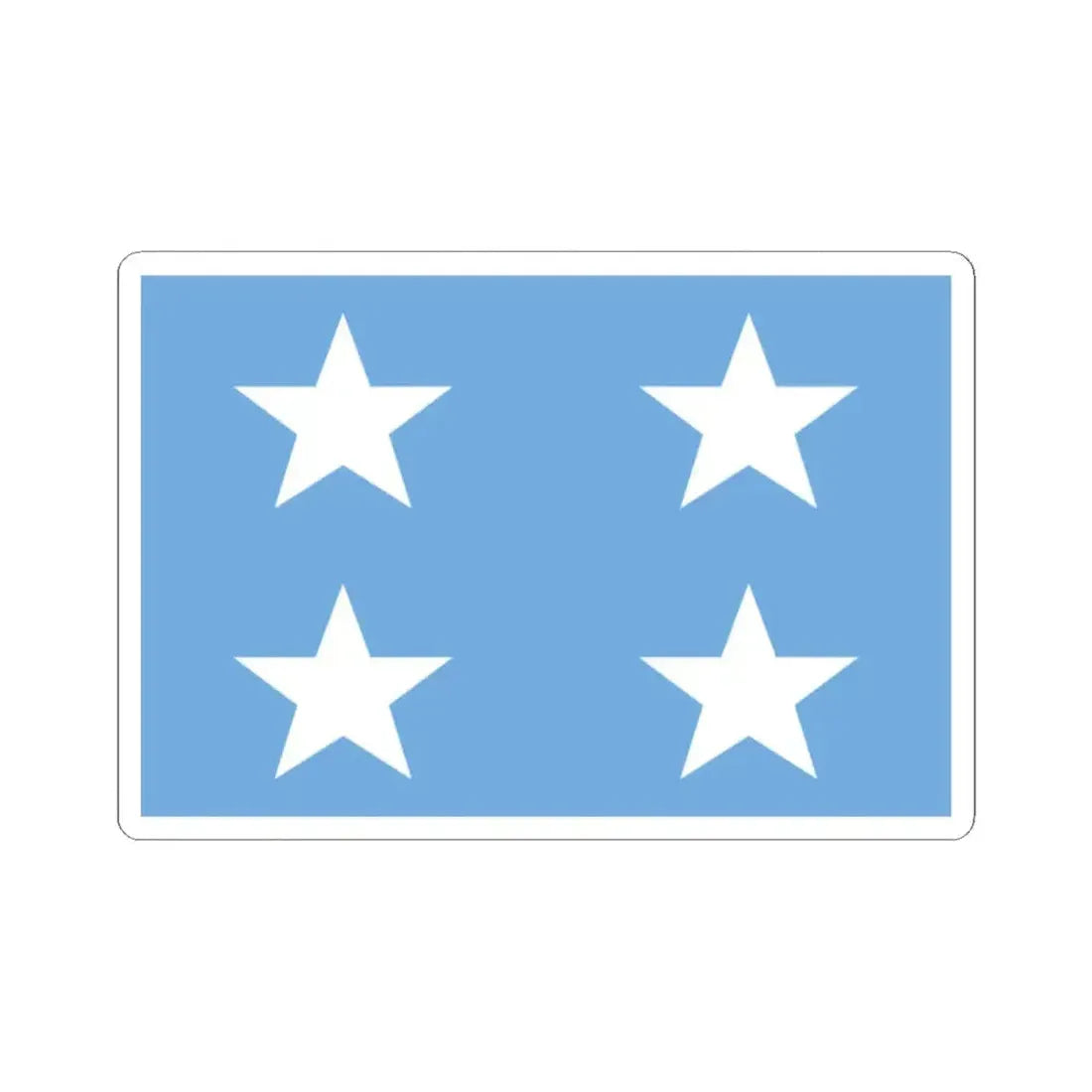 Almirante de la armada Argentina bandera (Argentina) STICKER Vinyl Kiss-Cut Decal 2 Inch White - The Sticker Space