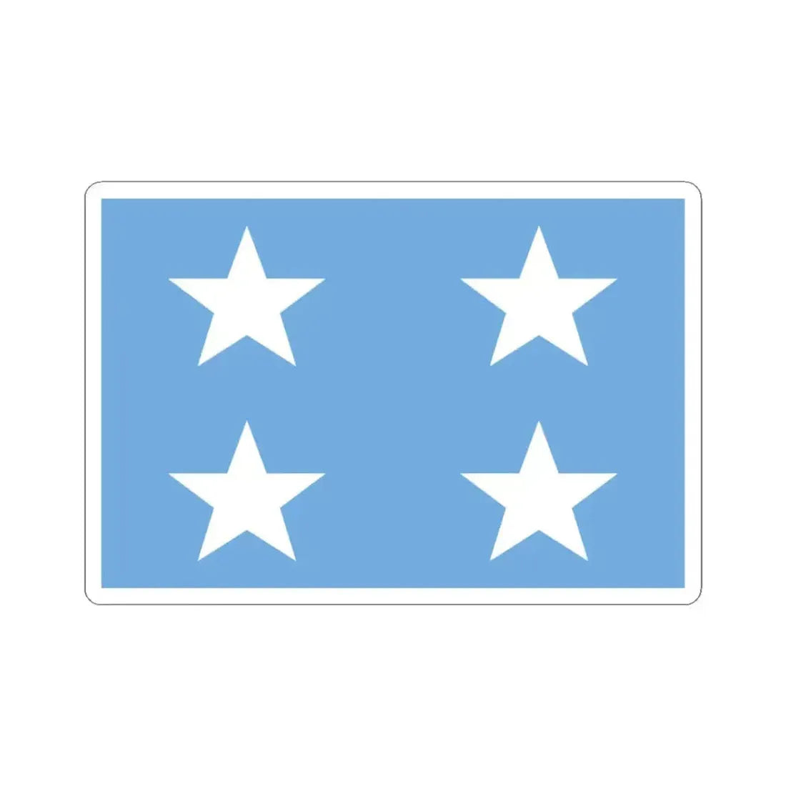 Almirante de la armada Argentina bandera (Argentina) STICKER Vinyl Kiss-Cut Decal 3 Inch White - The Sticker Space