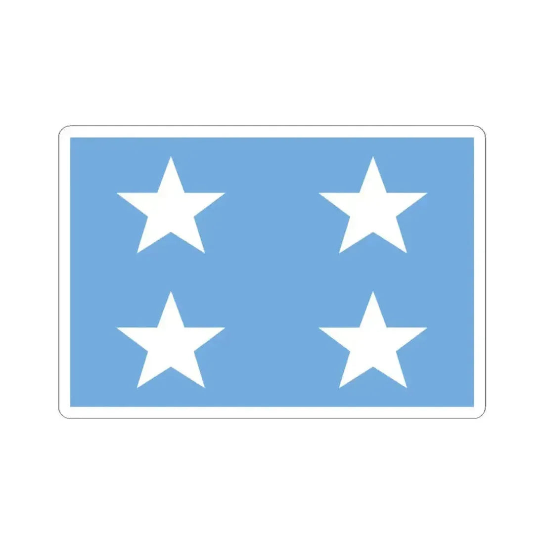 Almirante de la armada Argentina bandera (Argentina) STICKER Vinyl Kiss-Cut Decal 4 Inch White - The Sticker Space