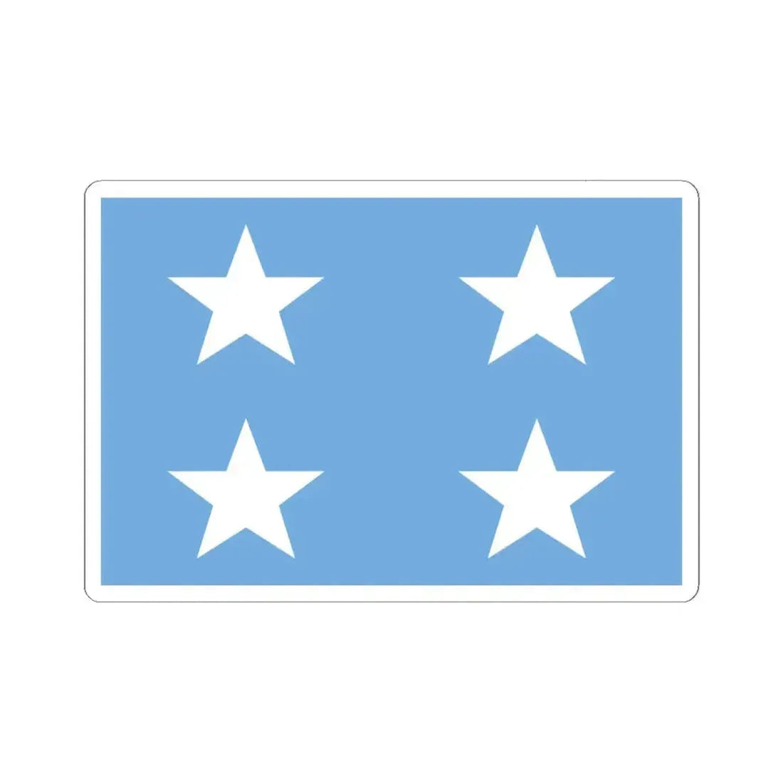 Almirante de la armada Argentina bandera (Argentina) STICKER Vinyl Kiss-Cut Decal 6 Inch White - The Sticker Space