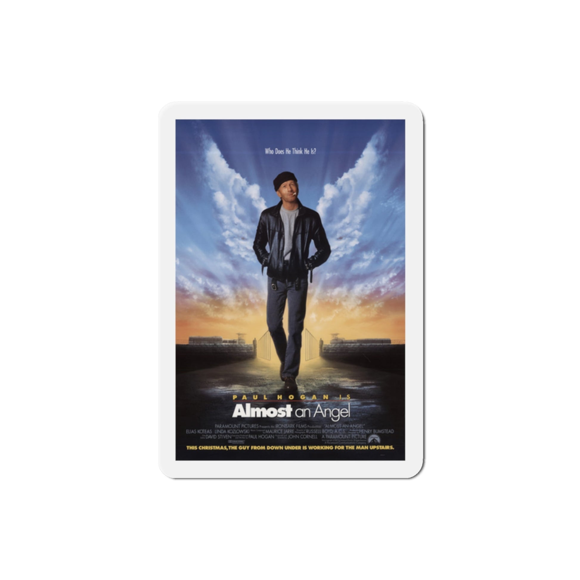 Almost an Angel 1990 Movie Poster Die-Cut Magnet-2" x 2"-The Sticker Space