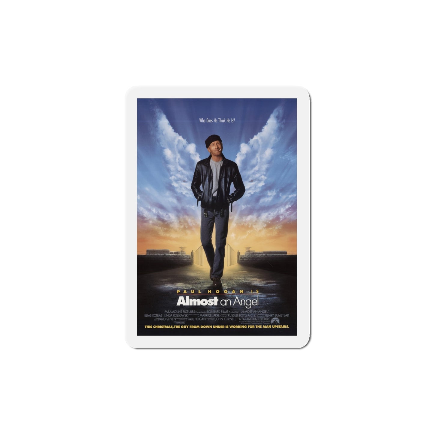 Almost an Angel 1990 Movie Poster Die-Cut Magnet-4" x 4"-The Sticker Space