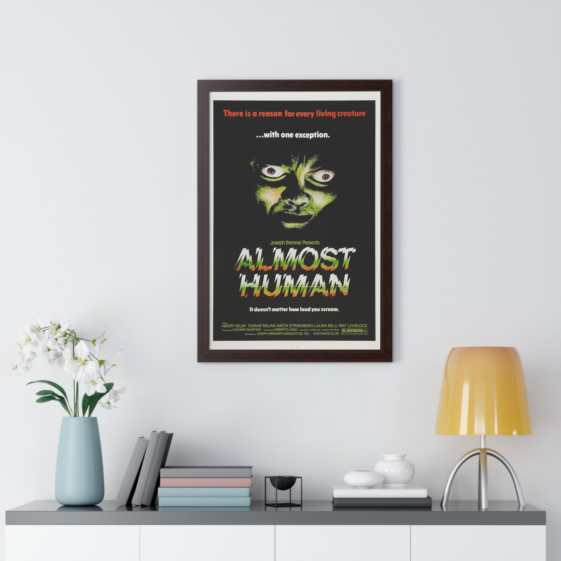 ALMOST HUMAN 1974 - Framed Movie Poster-The Sticker Space