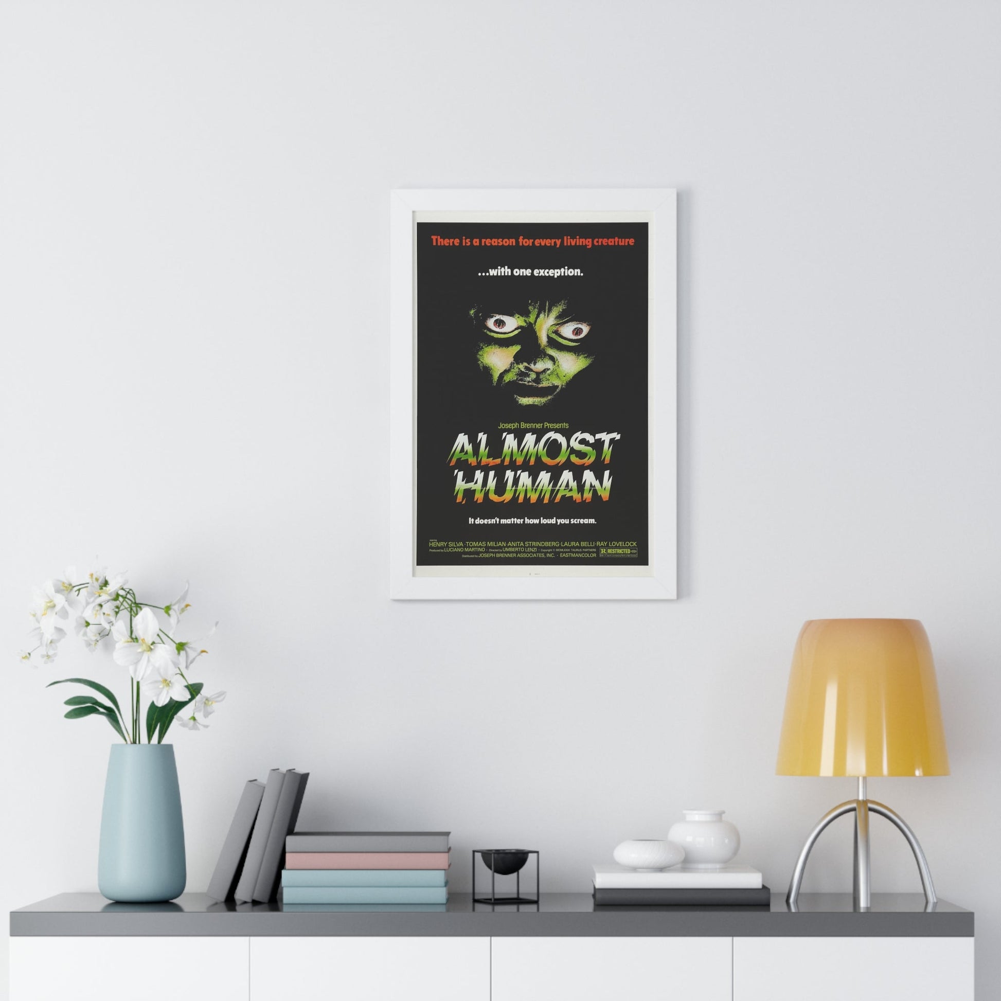 ALMOST HUMAN 1974 - Framed Movie Poster-The Sticker Space