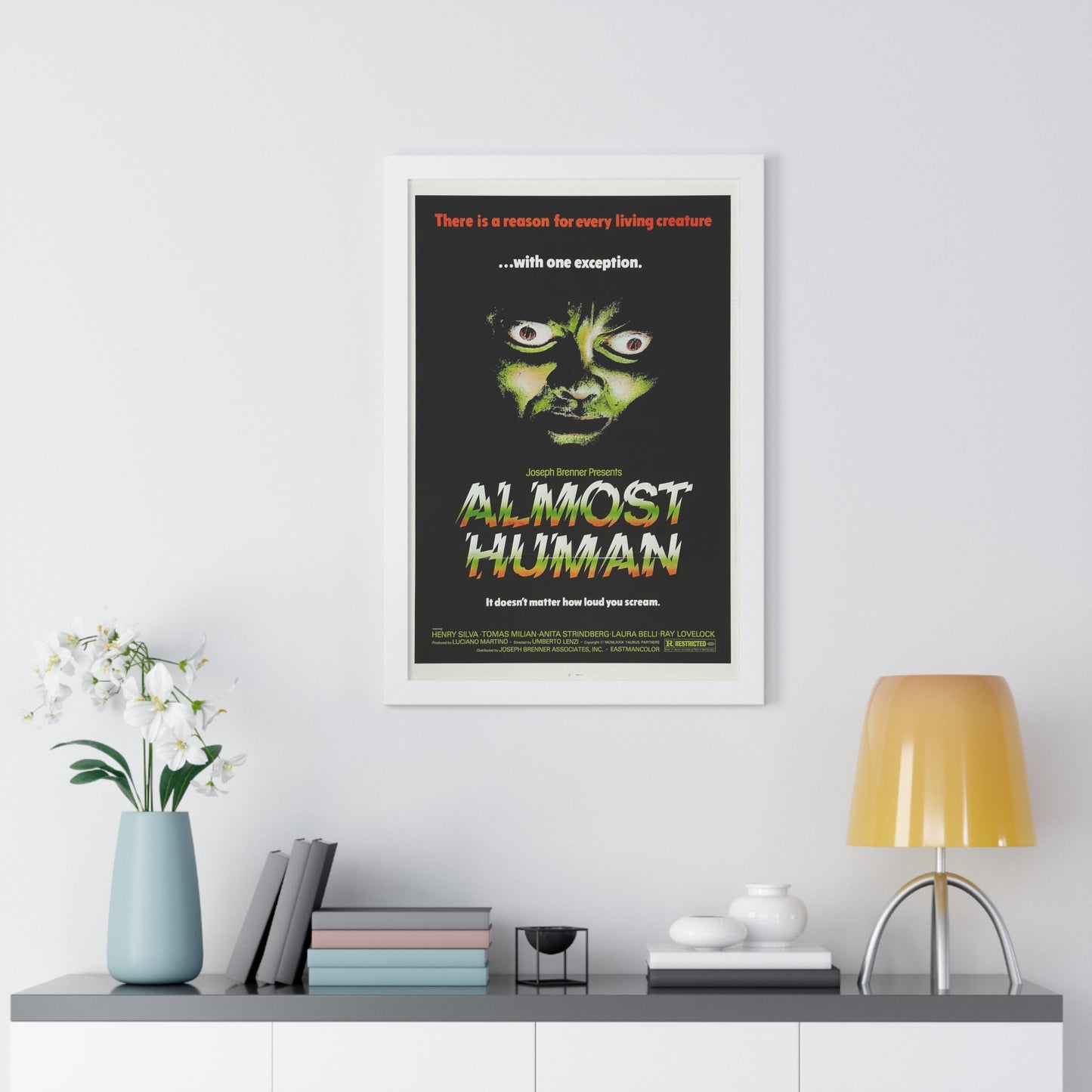 ALMOST HUMAN 1974 - Framed Movie Poster-The Sticker Space