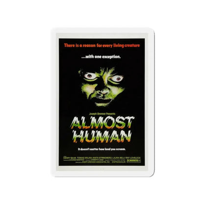 ALMOST HUMAN 1974 Movie Poster - Refrigerator Magnet 3 Inch - The Sticker Space