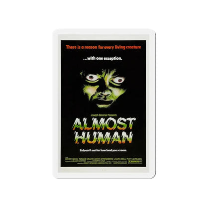 ALMOST HUMAN 1974 Movie Poster - Refrigerator Magnet 4 Inch - The Sticker Space