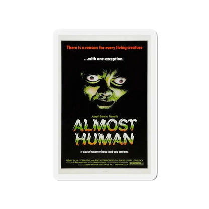 ALMOST HUMAN 1974 Movie Poster - Refrigerator Magnet - The Sticker Space