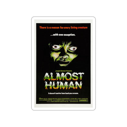 ALMOST HUMAN 1974 Movie Poster STICKER Vinyl Die-Cut Decal-2 Inch-The Sticker Space