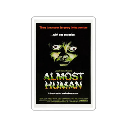 ALMOST HUMAN 1974 Movie Poster STICKER Vinyl Die-Cut Decal 2 Inch - The Sticker Space