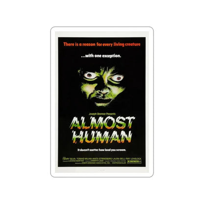 ALMOST HUMAN 1974 Movie Poster STICKER Vinyl Die-Cut Decal 2 Inch - The Sticker Space