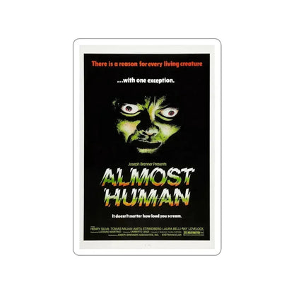 ALMOST HUMAN 1974 Movie Poster STICKER Vinyl Die-Cut Decal 4 Inch - The Sticker Space