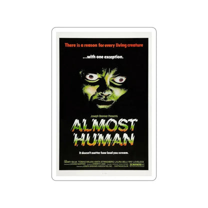 ALMOST HUMAN 1974 Movie Poster STICKER Vinyl Die-Cut Decal 5 Inch - The Sticker Space