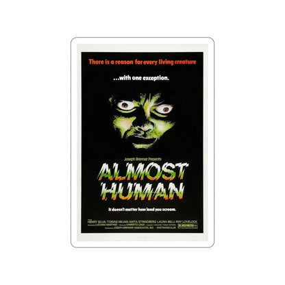 ALMOST HUMAN 1974 Movie Poster STICKER Vinyl Die-Cut Decal 6 Inch - The Sticker Space