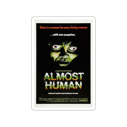 ALMOST HUMAN 1974 Movie Poster STICKER Vinyl Die-Cut Decal 6 Inch - The Sticker Space