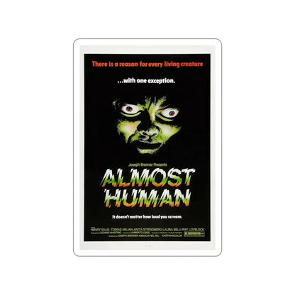 ALMOST HUMAN 1974 Movie Poster STICKER Vinyl Die-Cut Decal - The Sticker Space