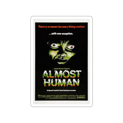 ALMOST HUMAN 1974 Movie Poster STICKER Vinyl Die-Cut Decal - The Sticker Space