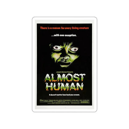 ALMOST HUMAN 1974 Movie Poster STICKER Vinyl Die-Cut Decal - The Sticker Space