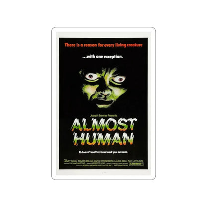 ALMOST HUMAN 1974 Movie Poster STICKER Vinyl Die-Cut Decal - The Sticker Space